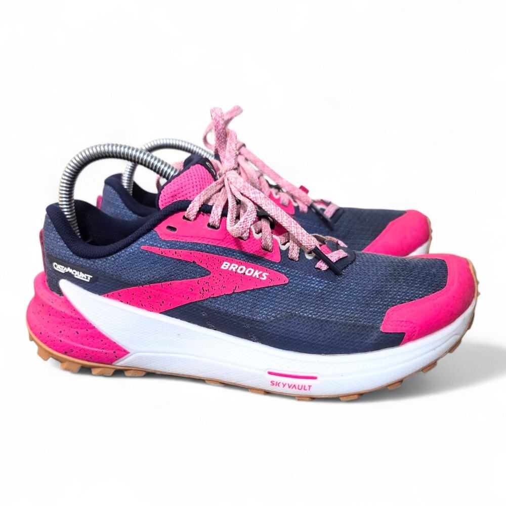 Brooks Catamount 2 Women's Size 8 Trail Running Shoes Blue/Pink 1203881B425 - Picture 2 of 11